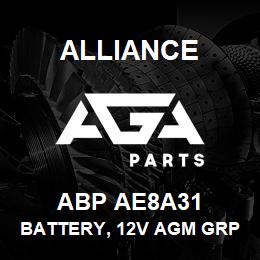 ABP AE8A31 Alliance BATTERY, 12V AGM GRP31 800CCA STUD | AGA Parts
