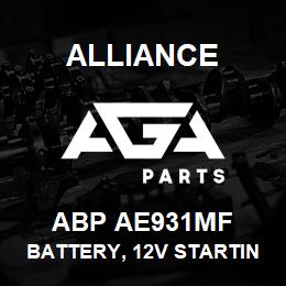 ABP AE931MF Alliance BATTERY, 12V STARTING GRP31 650CCA STUD | AGA Parts