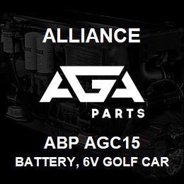 ABP AGC15 Alliance BATTERY, 6V GOLF CART GRPGC2 20HR CAP-230 | AGA Parts