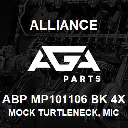 ABP MP101106 BK 4X Alliance MOCK TURTLENECK, MICROFIBRE -SHRT SLV BLCK | AGA Parts