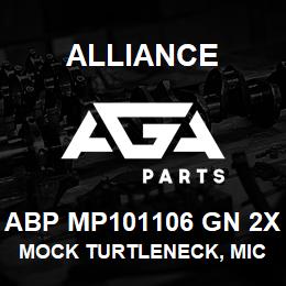 ABP MP101106 GN 2X Alliance MOCK TURTLENECK, MICROFIBRE -SHRT SLV GRN | AGA Parts