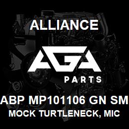 ABP MP101106 GN SM Alliance MOCK TURTLENECK, MICROFIBRE -SHRT SLV GRN | AGA Parts