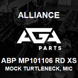 ABP MP101106 RD XS Alliance MOCK TURTLENECK, MICROFIBRE -SHRT SLV RED | AGA Parts