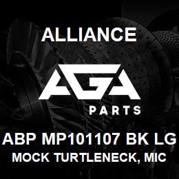 ABP MP101107 BK LG Alliance MOCK TURTLENECK, MICROFIBRE -LNG SLV BLCK | AGA Parts