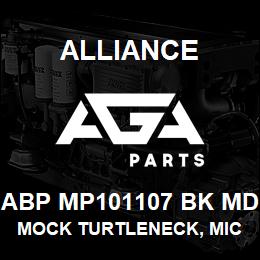 ABP MP101107 BK MD Alliance MOCK TURTLENECK, MICROFIBRE -LNG SLV BLCK | AGA Parts
