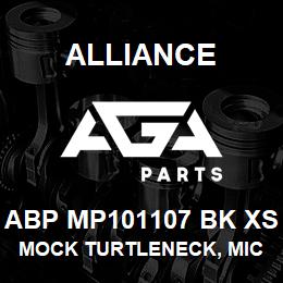 ABP MP101107 BK XS Alliance MOCK TURTLENECK, MICROFIBRE -LNG SLV BLCK | AGA Parts