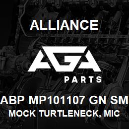 ABP MP101107 GN SM Alliance MOCK TURTLENECK, MICROFIBRE -LNG SLV GRN | AGA Parts