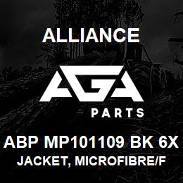 ABP MP101109 BK 6X Alliance JACKET, MICROFIBRE/FLEECE LINED BLCK | AGA Parts