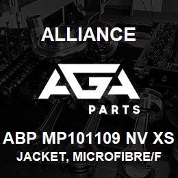 ABP MP101109 NV XS Alliance JACKET, MICROFIBRE/FLEECE LINED NAVY | AGA Parts