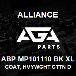 ABP MP101110 BK XL Alliance COAT, HVYWGHT CTTN DUCK QUILTED BLCK | AGA Parts