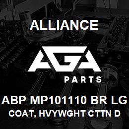 ABP MP101110 BR LG Alliance COAT, HVYWGHT CTTN DUCK QUILTED BRWN | AGA Parts