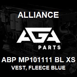 ABP MP101111 BL XS Alliance VEST, FLEECE BLUE | AGA Parts