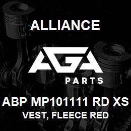 ABP MP101111 RD XS Alliance VEST, FLEECE RED | AGA Parts