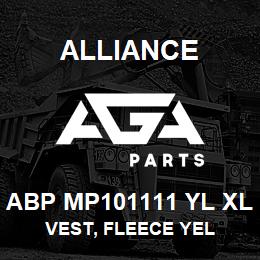 ABP MP101111 YL XL Alliance VEST, FLEECE YEL | AGA Parts