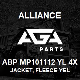 ABP MP101112 YL 4X Alliance JACKET, FLEECE YEL | AGA Parts