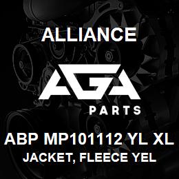 ABP MP101112 YL XL Alliance JACKET, FLEECE YEL | AGA Parts