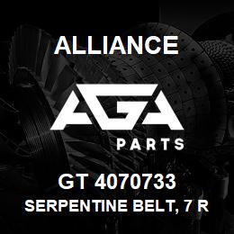 GT 4070733 Alliance SERPENTINE BELT, 7 RIB, 15/16 X 73-3/4 | AGA Parts