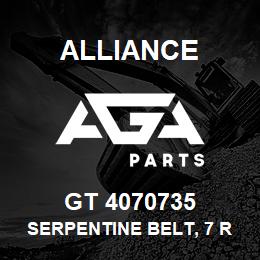 GT 4070735 Alliance SERPENTINE BELT, 7 RIB X 73.5 | AGA Parts