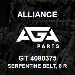 GT 4080375 Alliance SERPENTINE BELT, 8 RIB, 1-3/32 X 38-1/8 | AGA Parts