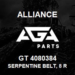GT 4080384 Alliance SERPENTINE BELT, 8 RIB X 38.4 | AGA Parts