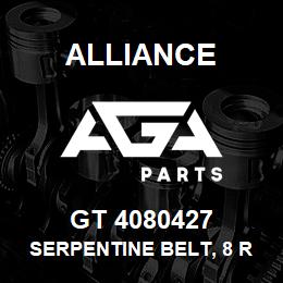 GT 4080427 Alliance SERPENTINE BELT, 8 RIB, 1-3/32 X 43-1/2 | AGA Parts