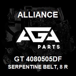 GT 4080505DF Alliance SERPENTINE BELT, 8 RIB | AGA Parts