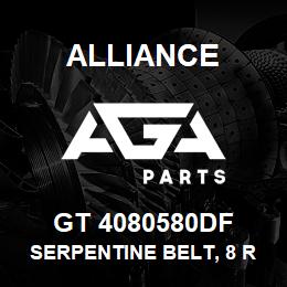 GT 4080580DF Alliance SERPENTINE BELT, 8 RIB, 1-3/32 X 58-5/8 | AGA Parts