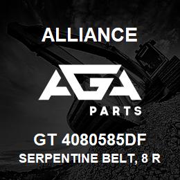 GT 4080585DF Alliance SERPENTINE BELT, 8 RIB, 1-3/32 X 59 IN. | AGA Parts