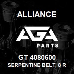 GT 4080600 Alliance SERPENTINE BELT, 8 RIB X 60 | AGA Parts