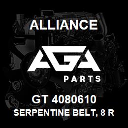 GT 4080610 Alliance SERPENTINE BELT, 8 RIB X 61.000 | AGA Parts