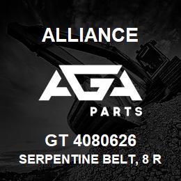 GT 4080626 Alliance SERPENTINE BELT, 8 RIB, 1-3/32 X 63-1/8 | AGA Parts