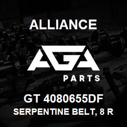 GT 4080655DF Alliance SERPENTINE BELT, 8 RIB, 1-3/32 X 65-7/8 | AGA Parts