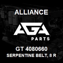 GT 4080660 Alliance SERPENTINE BELT, 8 RIB, 1-3/32 X 66-1/2 | AGA Parts