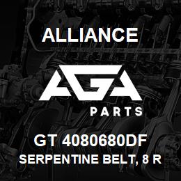GT 4080680DF Alliance SERPENTINE BELT, 8 RIB, 1-3/32 X 68-5/8 | AGA Parts