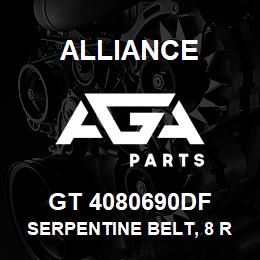 GT 4080690DF Alliance SERPENTINE BELT, 8 RIB 1-3/32 X 69-5/8 | AGA Parts