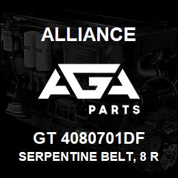 GT 4080701DF Alliance SERPENTINE BELT, 8 RIB X 70-1/2 | AGA Parts