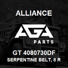 GT 4080730DF Alliance SERPENTINE BELT, 8 RIB, 1-3/32 X 73-1/2 | AGA Parts