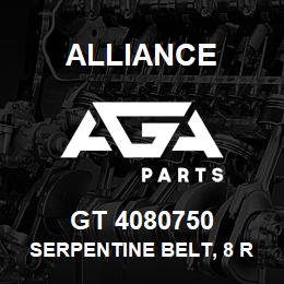 GT 4080750 Alliance SERPENTINE BELT, 8 RIB X 75 | AGA Parts