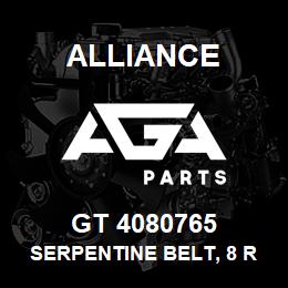 GT 4080765 Alliance SERPENTINE BELT, 8 RIB 1-3/32 X 77 IN. | AGA Parts