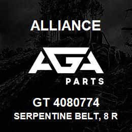 GT 4080774 Alliance SERPENTINE BELT, 8 RIB, 1-3/32 X 77-3/4 | AGA Parts