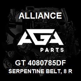 GT 4080785DF Alliance SERPENTINE BELT, 8 RIB | AGA Parts