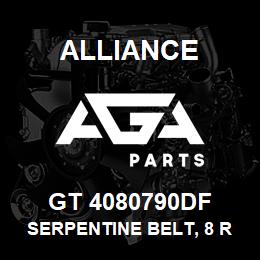 GT 4080790DF Alliance SERPENTINE BELT, 8 RIB, 1-3/32 X 79-1/2 | AGA Parts