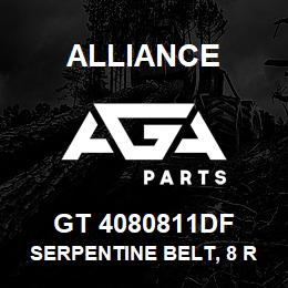 GT 4080811DF Alliance SERPENTINE BELT, 8 RIB, 1-3/32 X 81-5/8 | AGA Parts