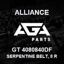 GT 4080840DF Alliance SERPENTINE BELT, 8 RIB, 1-3/32 X 84-3/4 | AGA Parts