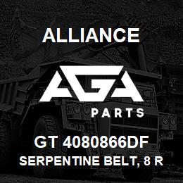 GT 4080866DF Alliance SERPENTINE BELT, 8 RIB, 1-3/32 X 87-3/8 | AGA Parts