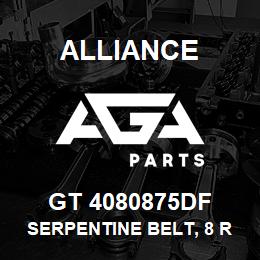 GT 4080875DF Alliance SERPENTINE BELT, 8 RIB, 1-3/32 X 88-3/8 | AGA Parts