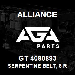GT 4080893 Alliance SERPENTINE BELT, 8 RIB 1-3/32 X 89-7/8 | AGA Parts