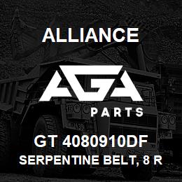 GT 4080910DF Alliance SERPENTINE BELT, 8 RIB, 1-3/32 X 91-5/8 | AGA Parts