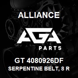 GT 4080926DF Alliance SERPENTINE BELT, 8 RIB X 92.60 | AGA Parts
