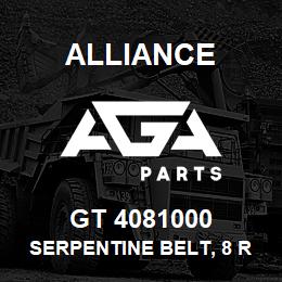 GT 4081000 Alliance SERPENTINE BELT, 8 RIB X 100 | AGA Parts